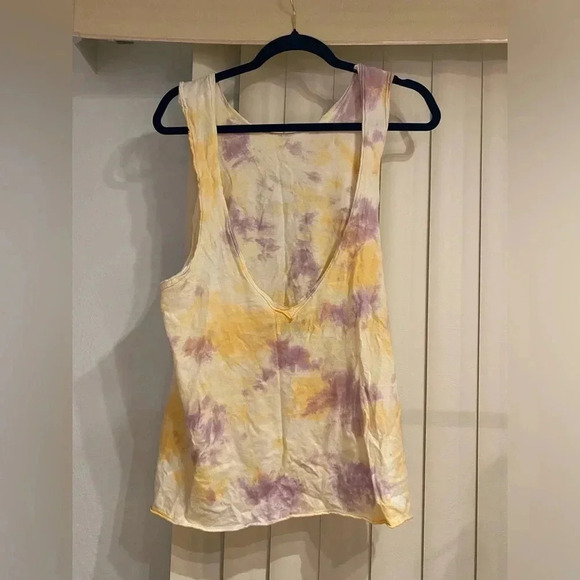 *EUC* Urban Outfitters Tie Dye Tank Loose Fit with Deep V Back - Picture 3 of 5